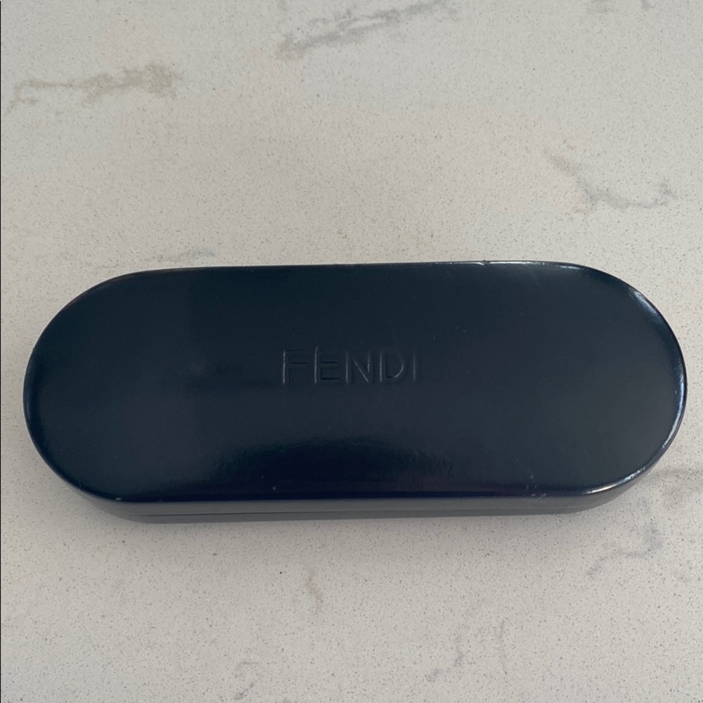 Fendi Black Glasses Case Minimalist Design